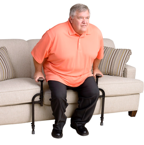 lot 56 image: MSRP $150 NEW In Box Stander EZ Stand-N-Go Patient Elderly Support Standing Aid Chair Lift - In Excellent Condition