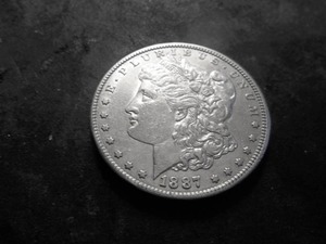 lot 15 image: 1887 S Silver Dollar
