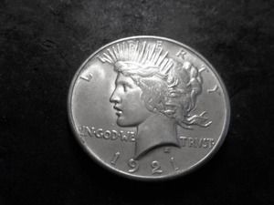 1921 Peace Silver Dollar