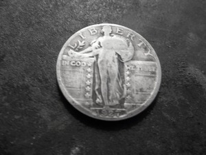 lot 33 image: 1927 S Standing Libery Silver Quarter