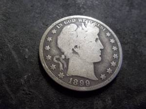lot 42 image: 1899 Barber Silve Half Dollar