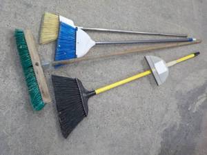 lot 21 image: Brooms and Dust Pan...