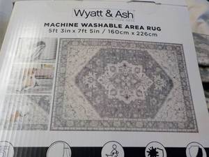 lot 48 image: Wyatt and Ash 5ft3 x 7 ft5 Machin...