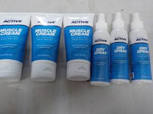 lot 68 image: 3 each Kuribl Active Muscle Cream a...