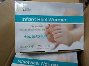lot 70 image: Case of 100 Infant Heel Warmers - g...