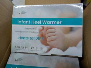 lot 71 image: Case of 100 Infant Heel Warmers - g...