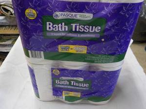 lot 88 image: 24 rolls Pasque 2 ply Toilet Tissue...