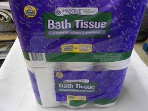 lot 90 image: 24 rolls Pasque 2 ply Toilet Tissue...