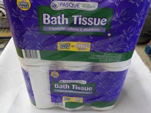 lot 92 image: 24 rolls Pasque 2 ply Toilet Tissue...