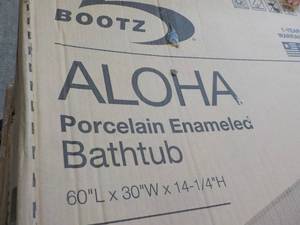 lot 153 image: Bootz Aloha Porcelain Enameled Bath...