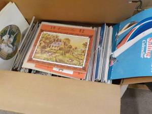 lot 173 image: Box of Calendars - great art work...