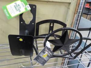 lot 198 image: 2 ct Metal Hose Hangers...