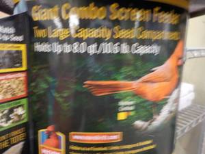 lot 245 image: Giant Combo Screen Bird Feeder...