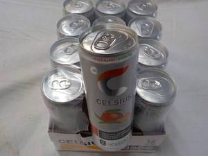 lot 274 image: 12 ct Celsius 12 oz cans Non-Carbon...