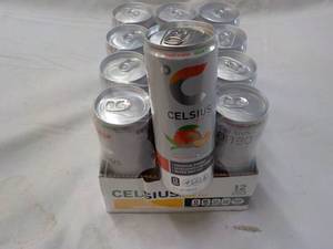 lot 276 image: 12 ct Celsius 12 oz cans Non-Carbon...
