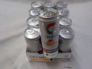 lot 277 image: 12 ct Celsius 12 oz cans Non-Carbon...