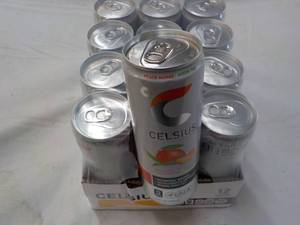 lot 278 image: 12 ct Celsius 12 oz cans Non-Carbon...