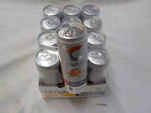 lot 280 image: 12 ct Celsius 12 oz cans Non-Carbon...