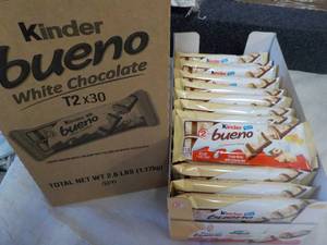 lot 288 image: 2.6 lb. box Kinder Bueno White Choc...