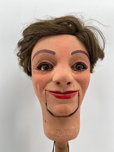 Vintage Len Insull Jr. Ventriloquist Doll Head with Mechanism