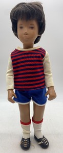 lot 87 image: Vintage Sasha Doll with Striped Outfit and Shoes