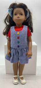 lot 89 image: Vintage Sasha Doll with Blue Gingham Dress and Bow