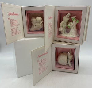 lot 95 image: Set of 3 Department 56 Snowbunnies Figurines with Original Packaging