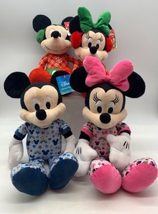 lot 137 image: Set of 4 Disney Mickey and Minnie Mouse Plush Dolls