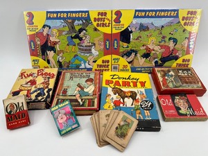 lot 164 image: Vintage Childrens Games and Puzzles Assortment