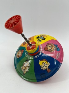 lot 198 image: Vintage Howdy Doody Tin Spinning Top Toy