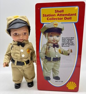 lot 240 image: Shell Station Attendant Collector Doll in Uniform