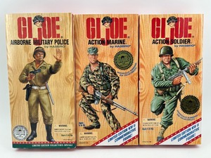 lot 337 image: Set of 3 GI Joe WWII Commemorative Figures Airborne Military Police, Action Marine, and Action Soldier by Hasbro