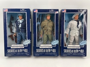 lot 341 image: Set of 3 Soldiers of the World Action Figures  Landing Craft Crewman, Bazooka Man, Sailor