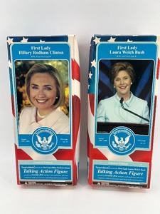 lot 345 image: Set of 2 First Ladies Talking Action Figures