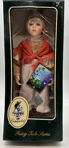 lot 366 image: Geppeddo Fairy Tale Series Porcelain Doll - Cinderella the Maid. NIB