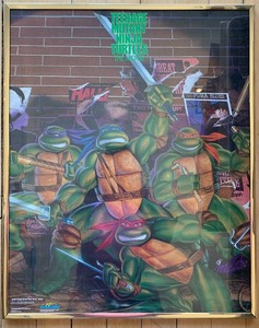 lot 392 image: Framed Teenage Mutant Ninja Turtles Movie Poster