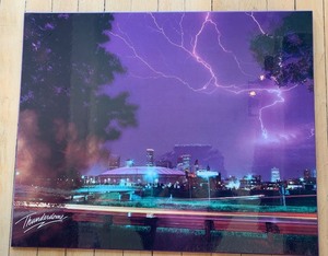 lot 393 image: Thunderdome Lightning Cityscape Poster