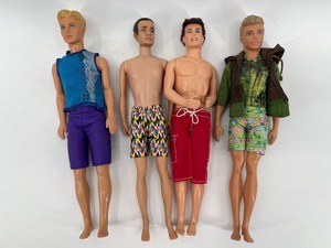 lot 399 image: Set of 4 Collectible Ken Dolls in Various Attires