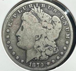 lot 27 image: 1879-S Morgan Silver Dollar