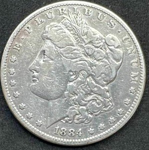 lot 38 image: 1884 Morgan Silver Dollar