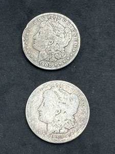 lot 41 image: Lot of 2 Morgan Silver Dollar (1883-O 190-O)