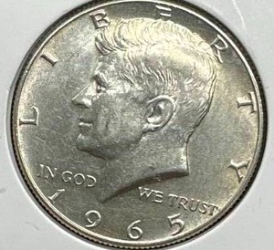 lot 52 image: Kennedy Silver (40%) Half Dollar AU