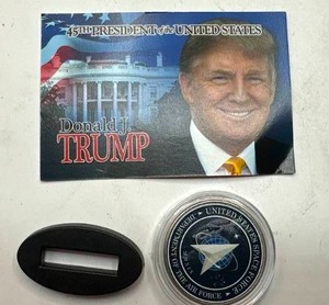 lot 56 image: 2020 Trump Space Force Commerative Half Dollar