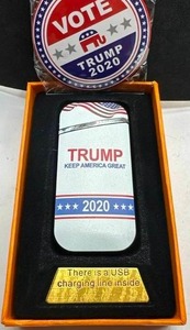 lot 57 image: 2020 Trump USB Rechargeable Arc Lighter