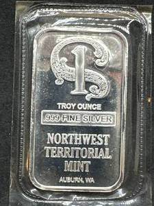 lot 58 image: New Sealed 1oz .999 Silver NW Bar