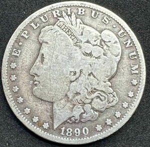 lot 66 image: 1890-O Morgan Silver Dollar