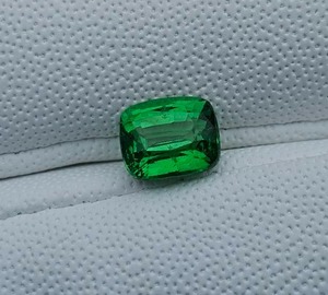 lot 10 image: 2.05 Carat Natural Tsavorite, Cushion Cut Retail Value Approximately $3,000 VIDEO