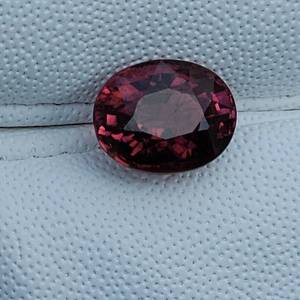 lot 18 image: 3.79 Carat Rare Unheated Pinkish Purple Mozambique Tourmaline, Oval Cut Retail Value Approximately $3,790 VIDEO