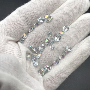 lot 28B image: 28.07 Carats Huge Parcel Rainbow FlashSparkle Rhinestone ParcelOval Cuts. Perfect for Artist - DIY Craft Project