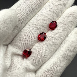 lot 34B image: 6.67 Carats Red-Pink Topaz Lot3 Matching Oval Gemstones - Perfect for Create Your Own Design